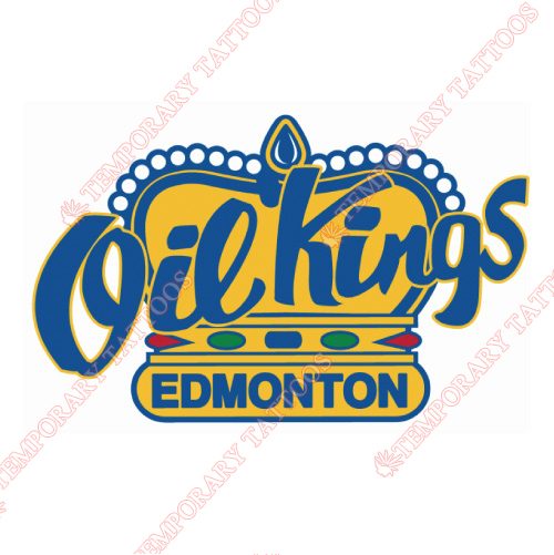 Edmonton Oil Kings Customize Temporary Tattoos Stickers NO.7497